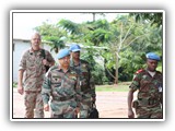 1LT ALI OROU S. Abdel-Aziz, performing the duty of Conducting Officer and Interpreter/Translator of the MONUSCO Force Commander at Kalémie in November 2011.