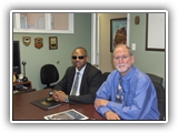 Gen Boroh with Dr. Harvey Langholtz in the POTI conference room
