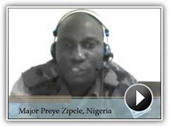 Major Preye Zipele, Nigeria, provides a student testimonial about POTI's training.