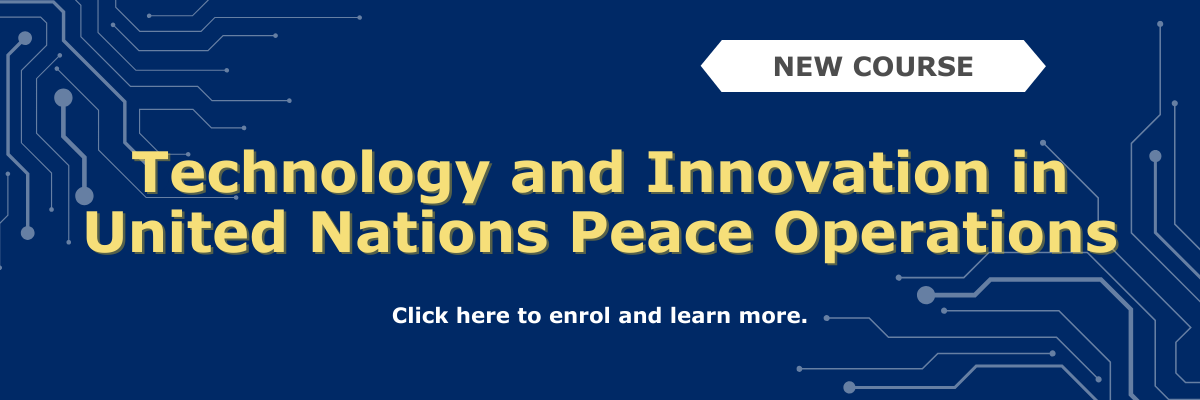 Online Peace Operations Training  Peace Operations Training Institute  (POTI)