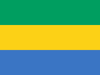 Gabon Flag.