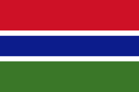 The Gambia Flag.