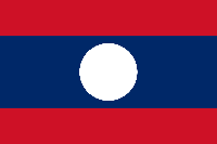Lao People’s Democratic Republic Flag.
