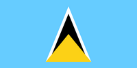 Saint Lucia Flag.