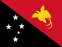 Papua New Guinea Flag.